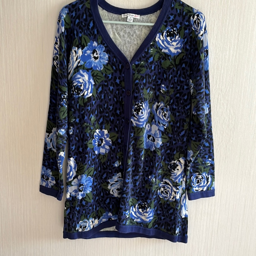 Isaac Mizrahi Live Button Down Cardigan